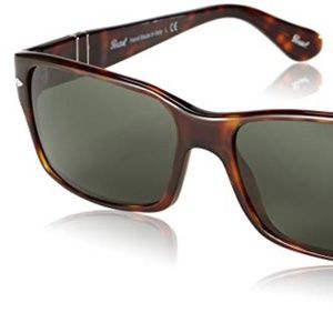 Persol Sunglasses Frame Havana, Lens Crystal Green